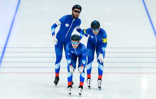 China Olympics 2022 Speed Skating Men Team Pursuit