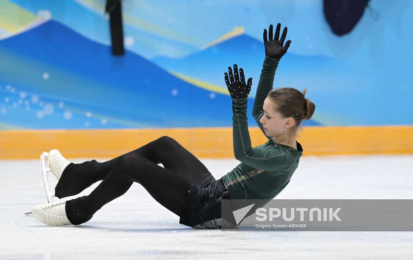 China Olympics 2022 Figure Skating ROC Valieva Training