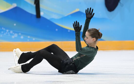 China Olympics 2022 Figure Skating ROC Valieva Training