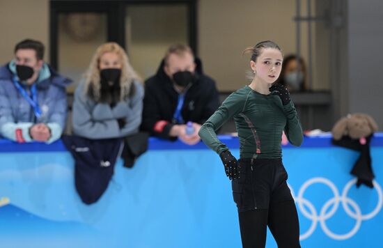 China Olympics 2022 Figure Skating ROC Valieva Training
