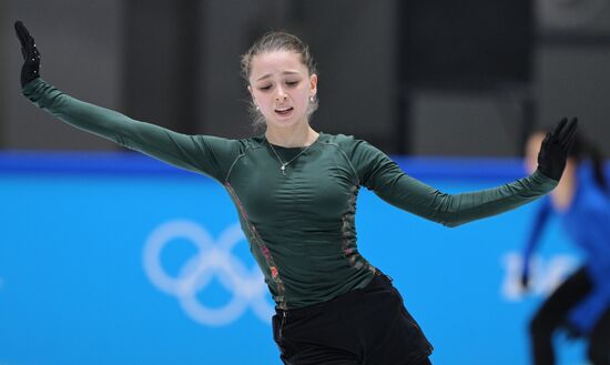China Olympics 2022 Figure Skating ROC Valieva Training
