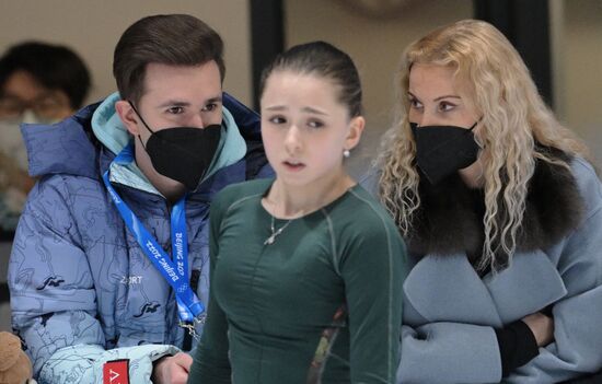 China Olympics 2022 Figure Skating ROC Valieva Training