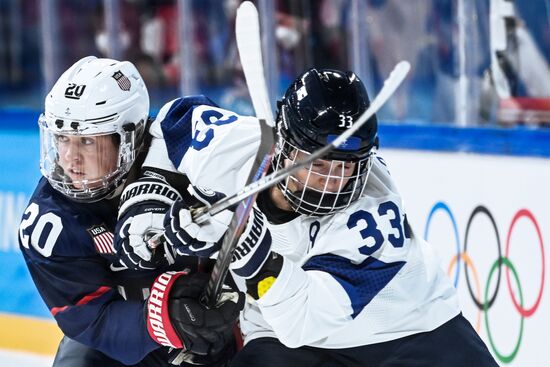 China Olympics 2022 Ice Hockey Women US - Finland