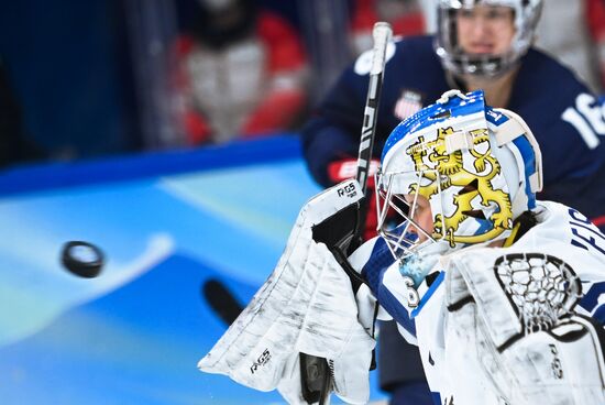 China Olympics 2022 Ice Hockey Women US - Finland
