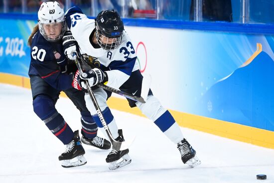 China Olympics 2022 Ice Hockey Women US - Finland