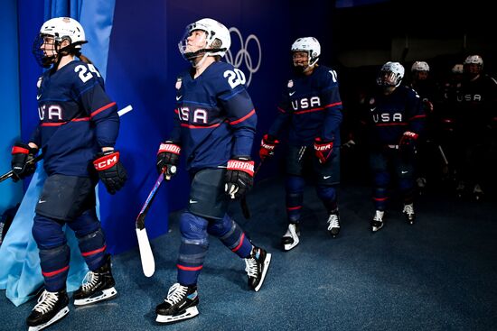 China Olympics 2022 Ice Hockey Women US - Finland