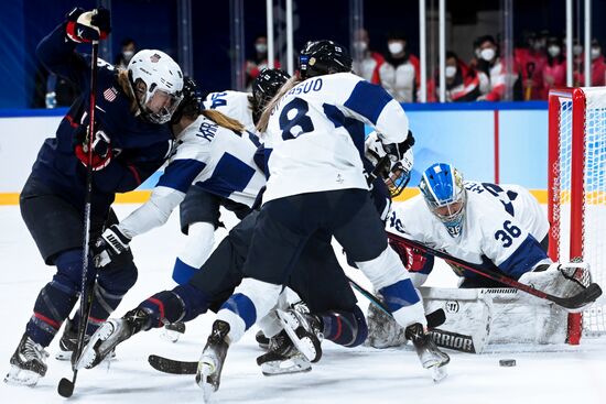 China Olympics 2022 Ice Hockey Women US - Finland