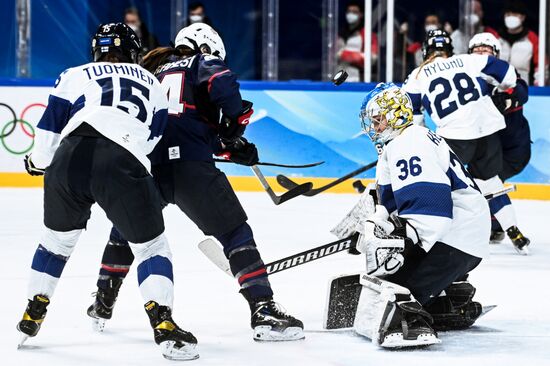 China Olympics 2022 Ice Hockey Women US - Finland