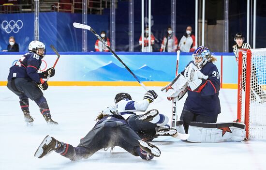 China Olympics 2022 Ice Hockey Women US - Finland
