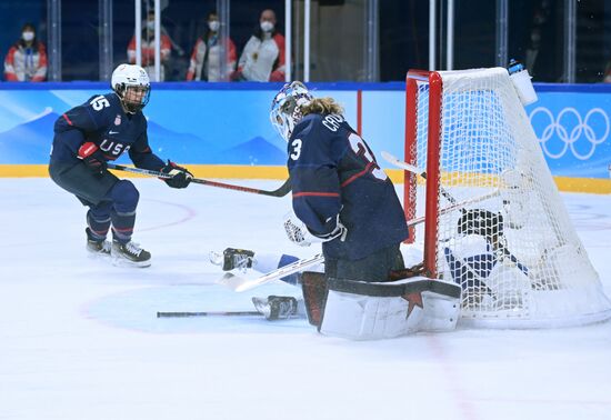 China Olympics 2022 Ice Hockey Women US - Finland