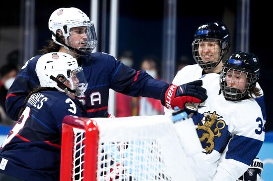 China Olympics 2022 Ice Hockey Women US - Finland