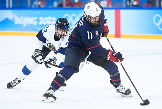 China Olympics 2022 Ice Hockey Women US - Finland