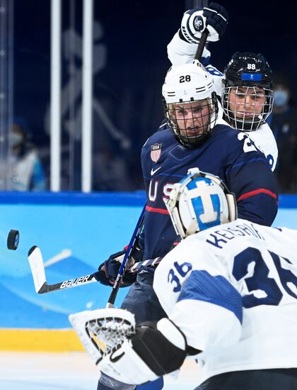 China Olympics 2022 Ice Hockey Women US - Finland