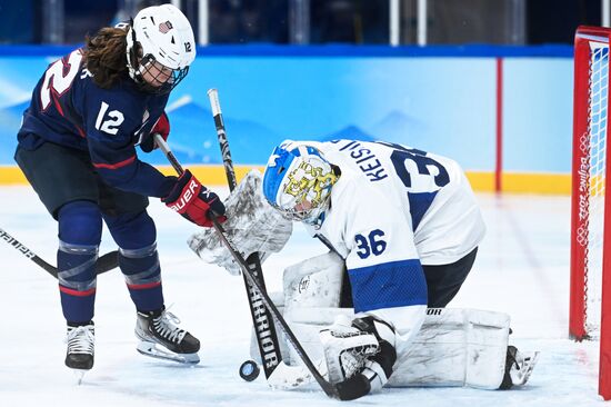 China Olympics 2022 Ice Hockey Women US - Finland