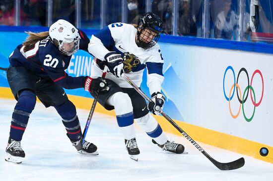 China Olympics 2022 Ice Hockey Women US - Finland