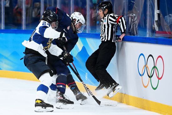 China Olympics 2022 Ice Hockey Women US - Finland