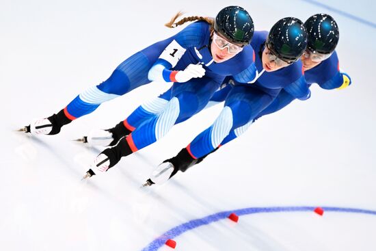 China Olympics 2022 Speed Skating Women Team Pursuit