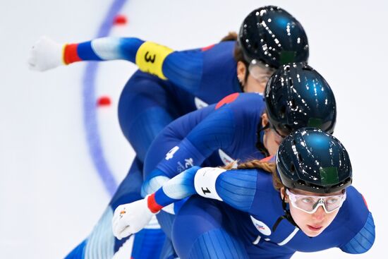 China Olympics 2022 Speed Skating Women Team Pursuit