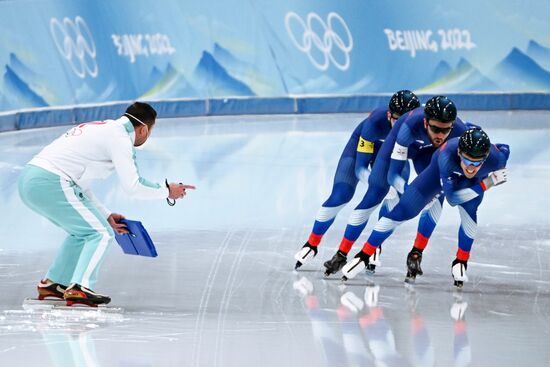 China Olympics 2022 Speed Skating Men Team Pursuit