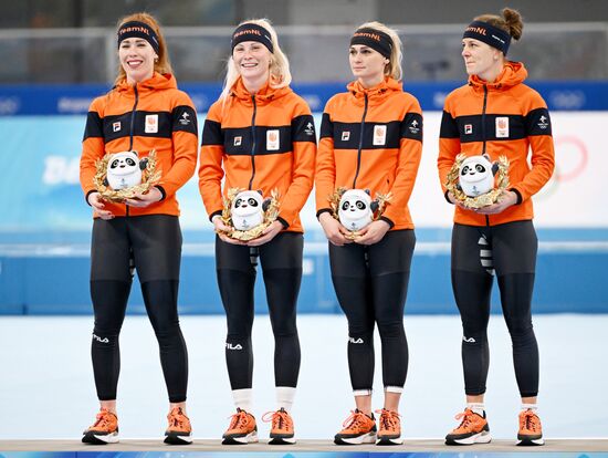 China Olympics 2022 Speed Skating Women Team Pursuit