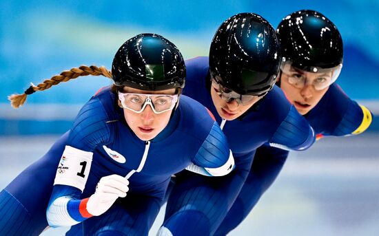 China Olympics 2022 Speed Skating Women Team Pursuit
