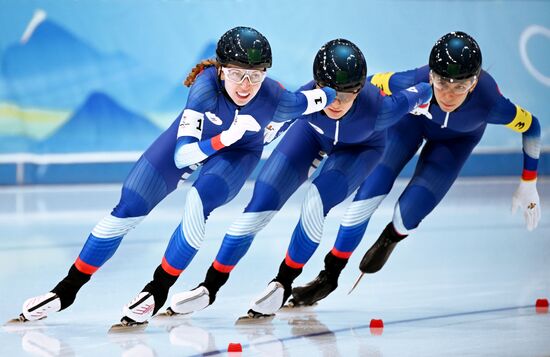 China Olympics 2022 Speed Skating Women Team Pursuit