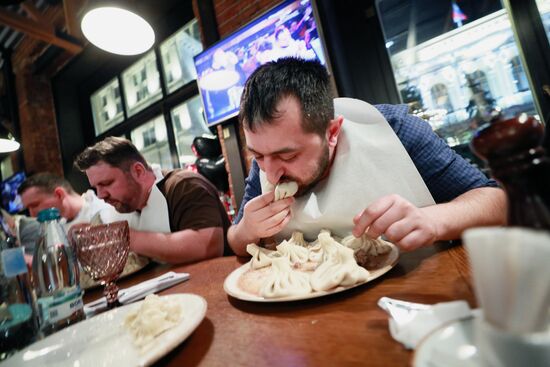 Russia Khinkali-Eating Contest