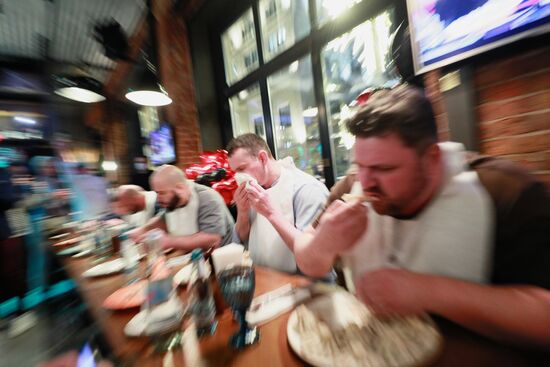 Russia Khinkali-Eating Contest