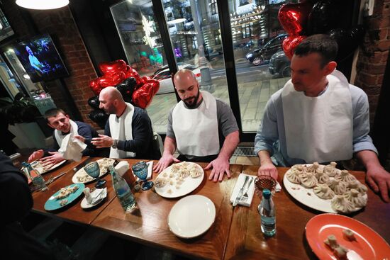 Russia Khinkali-Eating Contest