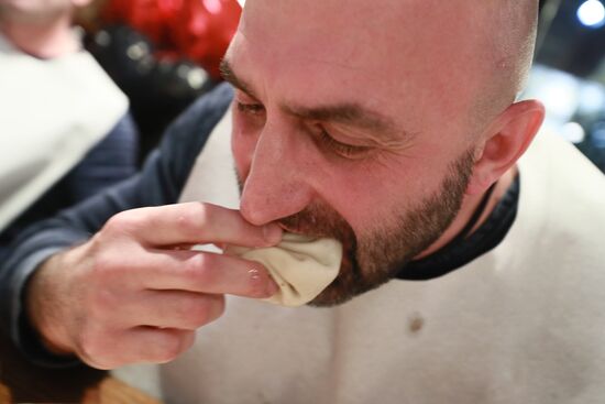 Russia Khinkali-Eating Contest