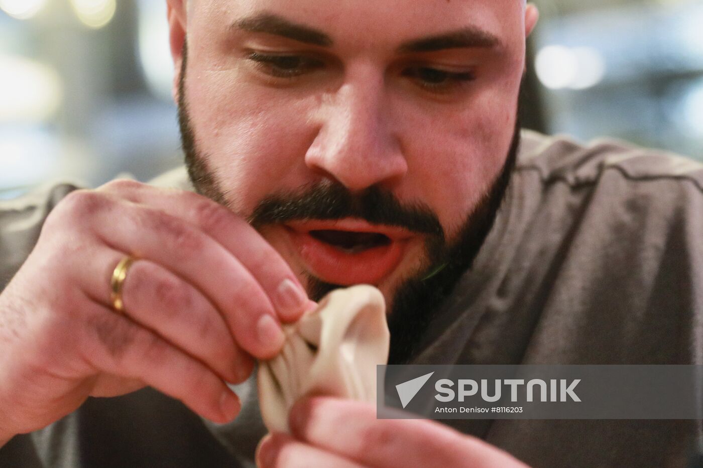 Russia Khinkali-Eating Contest