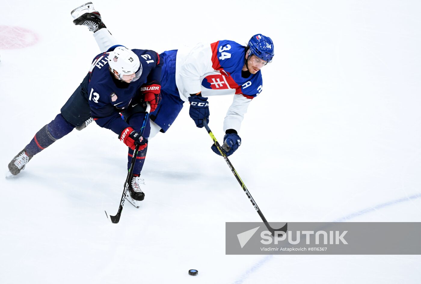 China Olympics 2022 Ice Hockey Men US - Slovakia