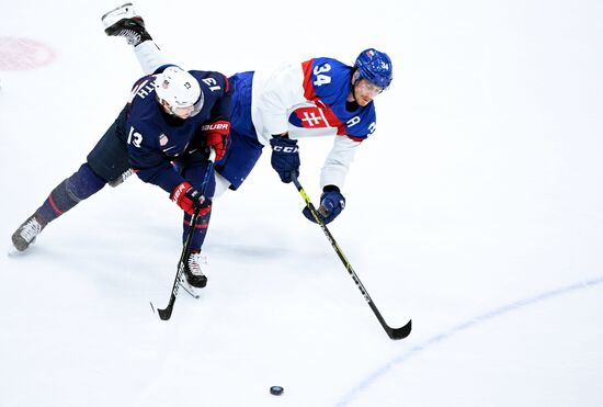 China Olympics 2022 Ice Hockey Men US - Slovakia