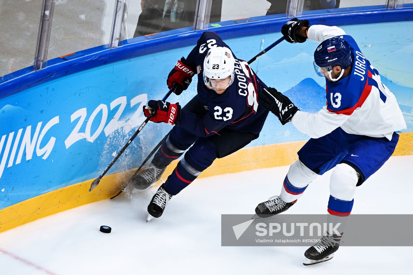 China Olympics 2022 Ice Hockey Men US - Slovakia