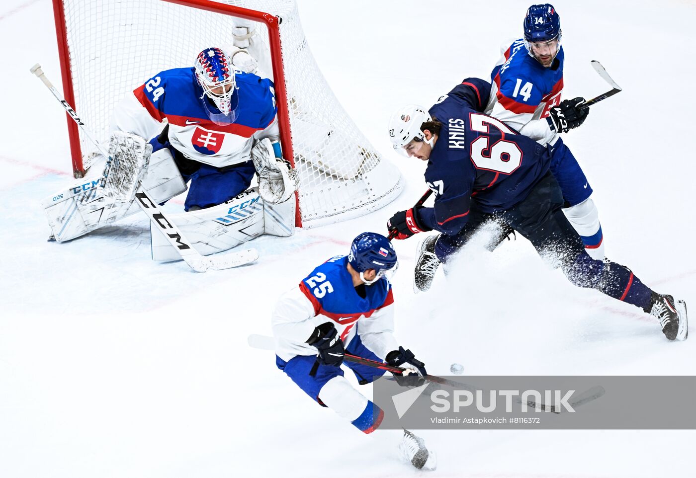 China Olympics 2022 Ice Hockey Men US - Slovakia