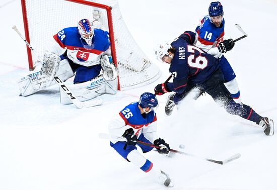 China Olympics 2022 Ice Hockey Men US - Slovakia