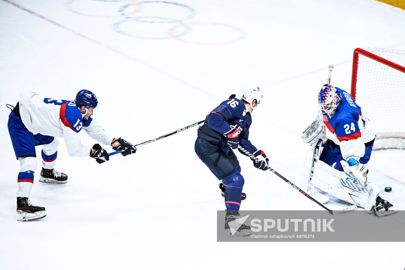 China Olympics 2022 Ice Hockey Men US - Slovakia