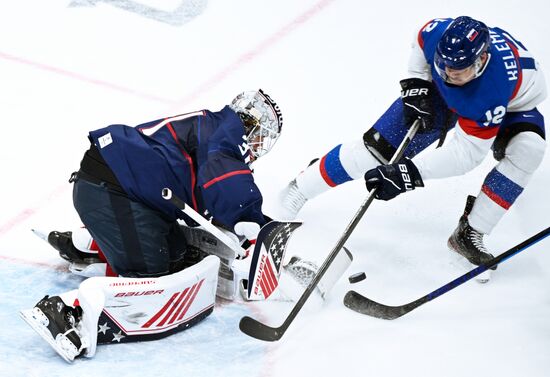 China Olympics 2022 Ice Hockey Men US - Slovakia