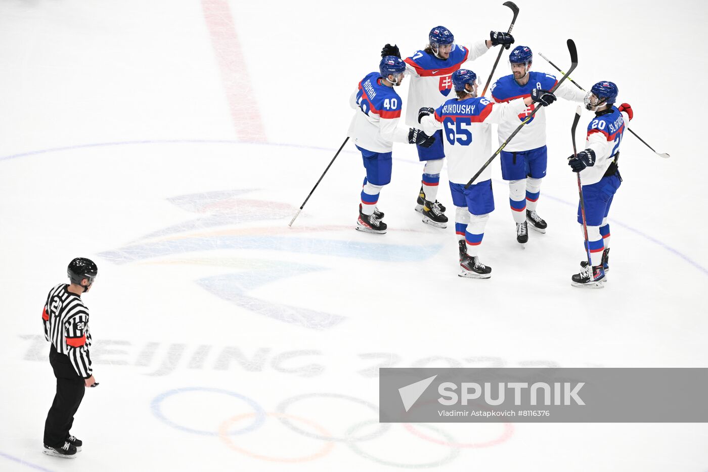 China Olympics 2022 Ice Hockey Men US - Slovakia