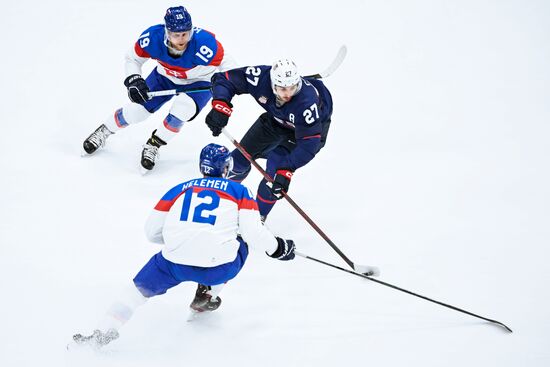 China Olympics 2022 Ice Hockey Men US - Slovakia