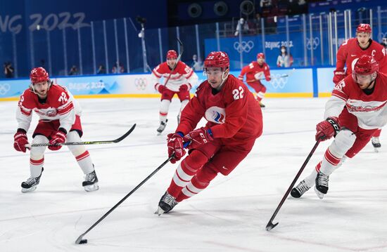 China Olympics 2022 Ice Hockey Men ROC - Denmark