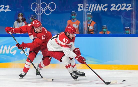 China Olympics 2022 Ice Hockey Men ROC - Denmark