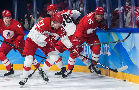 China Olympics 2022 Ice Hockey Men ROC - Denmark