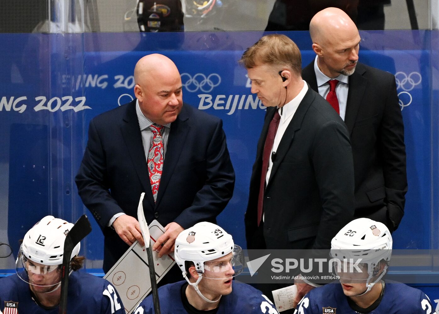 China Olympics 2022 Ice Hockey Men US - Slovakia