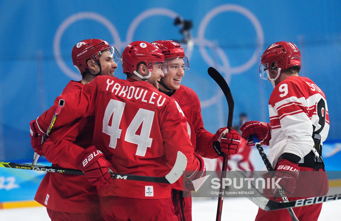 China Olympics 2022 Ice Hockey Men ROC - Denmark