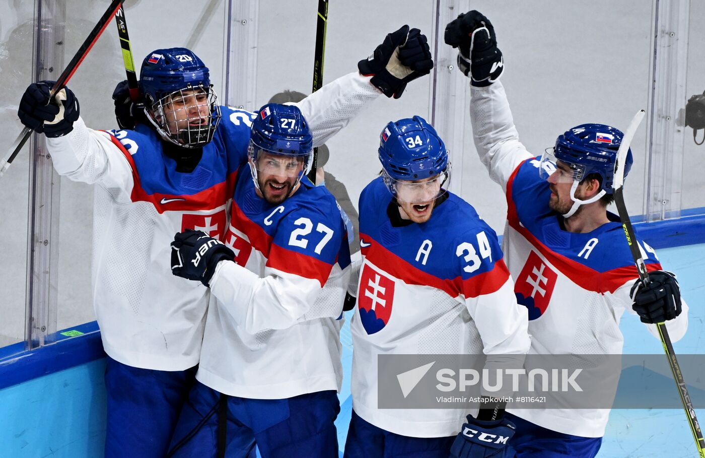 China Olympics 2022 Ice Hockey Men US - Slovakia