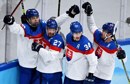 China Olympics 2022 Ice Hockey Men US - Slovakia