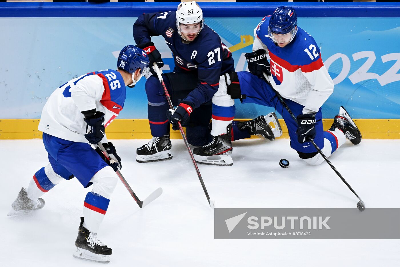 China Olympics 2022 Ice Hockey Men US - Slovakia
