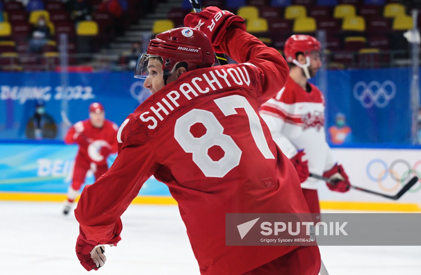 China Olympics 2022 Ice Hockey Men ROC - Denmark