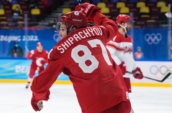 China Olympics 2022 Ice Hockey Men ROC - Denmark